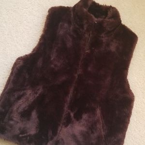 Faux fur vest